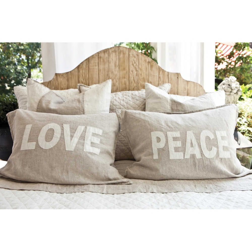 Jilly Box x Pom Pom at Home - Peace and Love Pillow Sham Set, Spring 2023